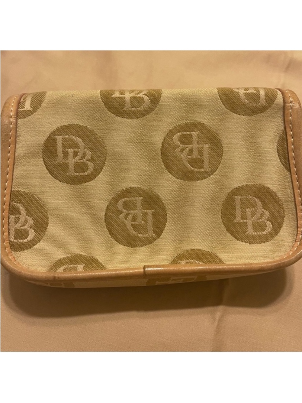 Dooney & Bourke Mustard Tan Monogram Crossbody - Picture 2 of 6